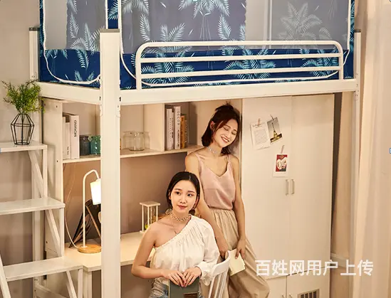 公寓学校学生员工宿舍成人高低 双层铁架床 - 图片 5