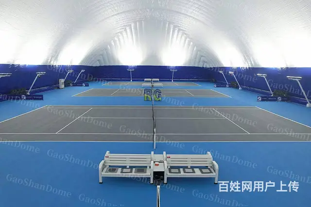 全封闭式气膜网球场，充气式综合训练馆，安全抗风 - 图片 1