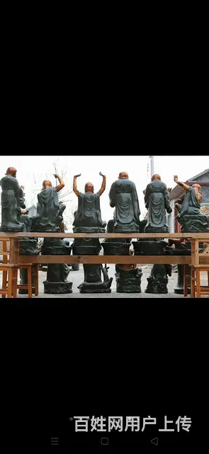 “鎏金挂釉小开片”十八罗汉像。  整体纯手工打造， - 图片 5