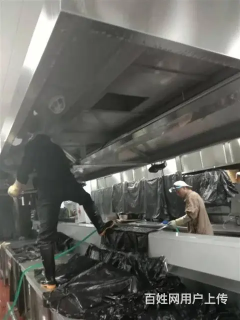 昆山市千灯酒店饭店单位学校食堂油烟机清洗公司 - 图片 1