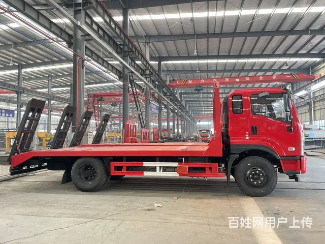 新品车型 国六东风D1挖机拖车 单桥平板车价格 - 图片 6