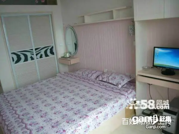 浪漫无极地热只需一百大床能睡三人wifi电脑日租房钟点 - 图片 3