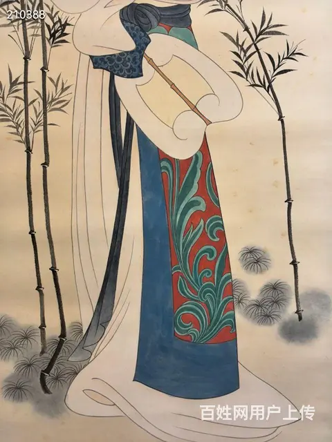 张大千   仕女图    立轴  画心尺寸：13 - 图片 4