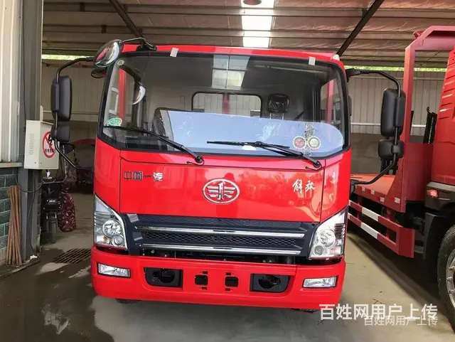 玉树解放单桥平板拖车13吨挖机叉车拖车价钱 - 图片 5