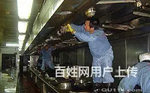 常熟油烟机清洗酒店学校工厂食堂厨房大型油烟管道清洗 - 图片 1