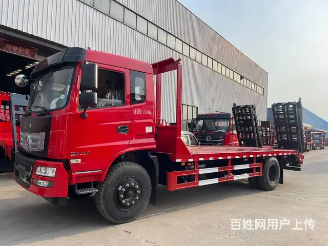 东风D17H玉柴200马力平板车 拉150挖机拖车 - 图片 1