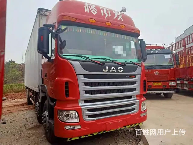国五240马力江淮格尔发前四后四飞翼车9米6货箱 - 图片 1