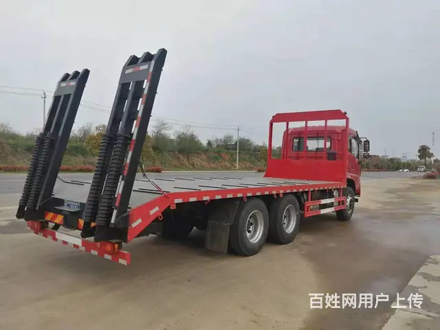 后八轮程力商用挖机平板运输车 厂家直销销售点 - 图片 6