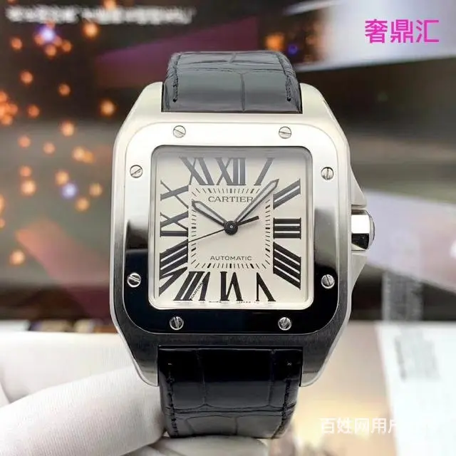 卡地亚 山度士系列
表径：51.1 x 41.3 mm
材质 - 图片