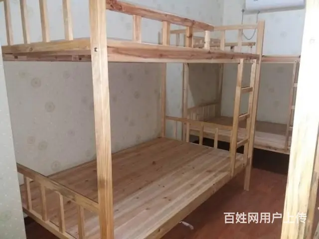 实木双层床90宽430元，120宽530元，包送货 - 图片 1