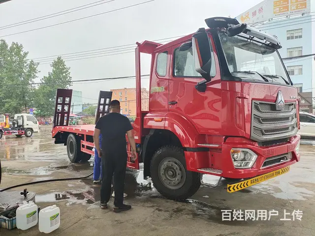 220马力重汽豪沃挖机平板运输车 分期上户一条龙服务 - 图片 7