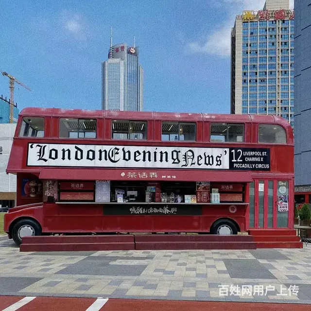 特价双层巴士车英伦复古汽车景区网红打卡圣地可做餐厅 - 图片 4
