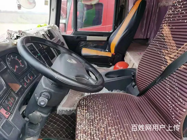 国五陕汽德龙前四后八水泥粉罐车375马力 - 图片 8