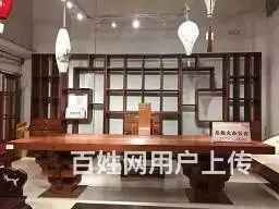 四川自贡别墅落地罩实木花格落地罩博古架 - 图片 10