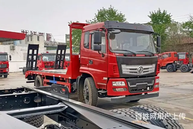 拉15吨以下挖机东风5.4米平板拖车可分期付款 - 图片 5