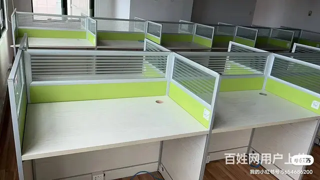 二手开放式卡位出售，老板桌椅经理台会议桌，包送装 - 图片 12