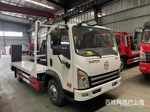 成都大运蓝牌单桥挖机平板车拖板车 货真价实 - 图片 1