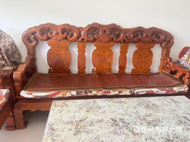 10件套黄花梨沙发和7件套歺桌椅黄花梨木 - 图片 4
