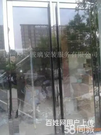 扬州【庆亚】室内外玻璃门、移门隔断、感应门定做安装 - 图片 4