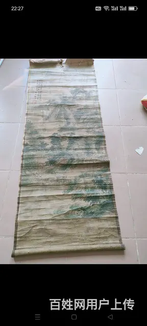 下乡淘得明代画家【杜董】作品，画工漂亮，自然老化， - 图片 1