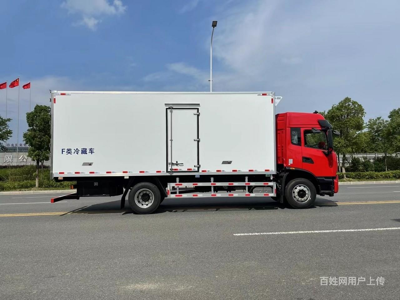 国六东风天锦单桥冷藏车6米8厢长冷冻保鲜车首付2成