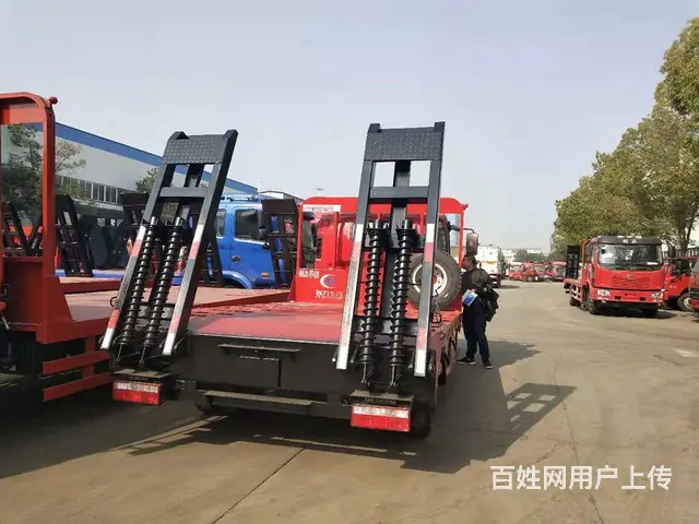 解放蓝牌平板拖车　可拖6-10吨挖机叉车　厂家直销 - 图片 6