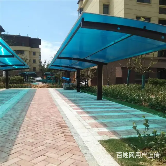 烟台蓬莱草绿阳光板蓬莱阳光板车库出入口用 - 图片 3
