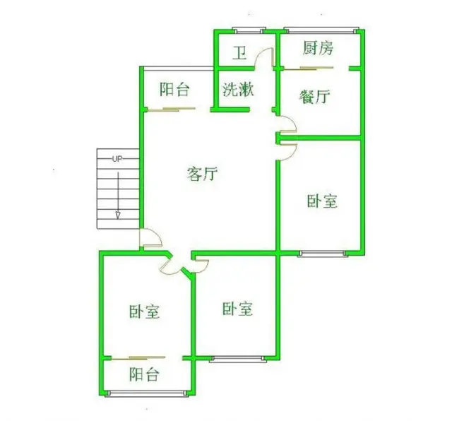 爱琴海、新迎二小旁3室2厅90平带家具出租，楼层好！ - 图片 12