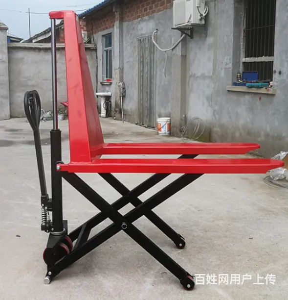 塑料箱搬运车地牛折叠塑手推车铁板车双层拉货车乌龟车 - 图片 4