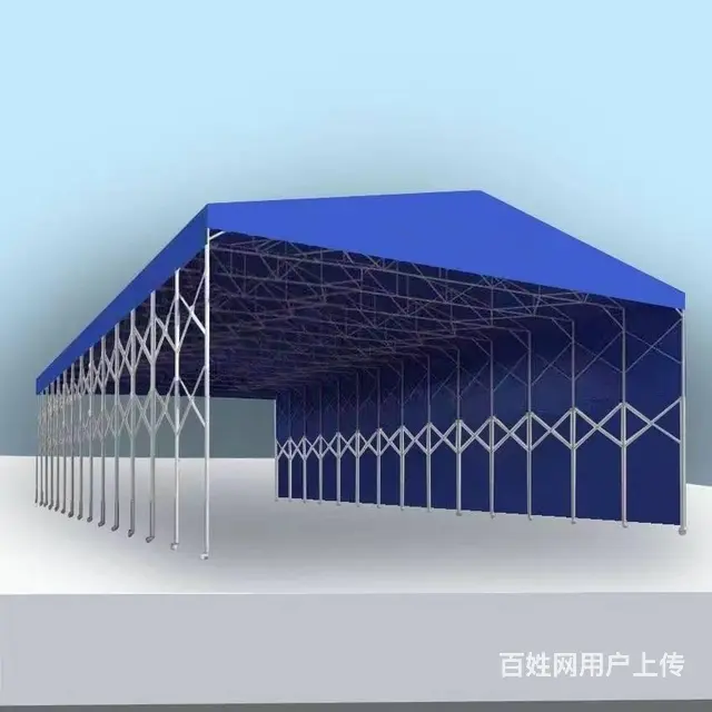 移动式推拉雨棚遮雨活动伞可移动棚伸缩防违建帐篷户外 - 图片 7