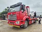 好上户车型 重汽单桥平板拖车 挖机拖车 来电咨询有优惠