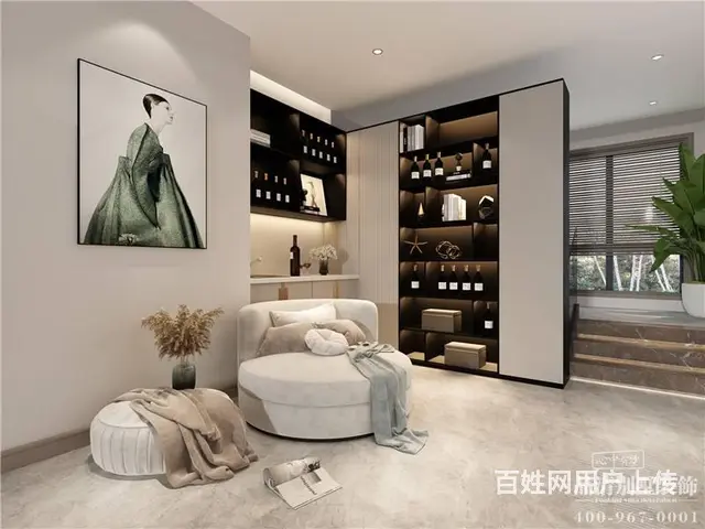 美式轻奢风格460平米别墅装修案例 - 图片 2