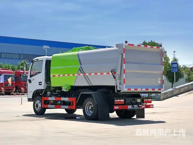东风蓝牌5方挂桶垃圾车有现车随提随走 - 图片 2