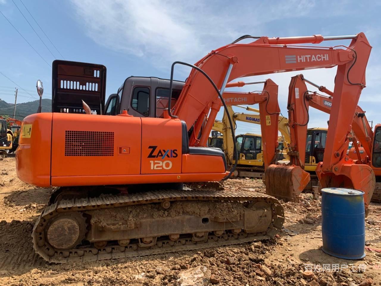 出售二手挖掘机日立120手续齐全质保一年全国免费配