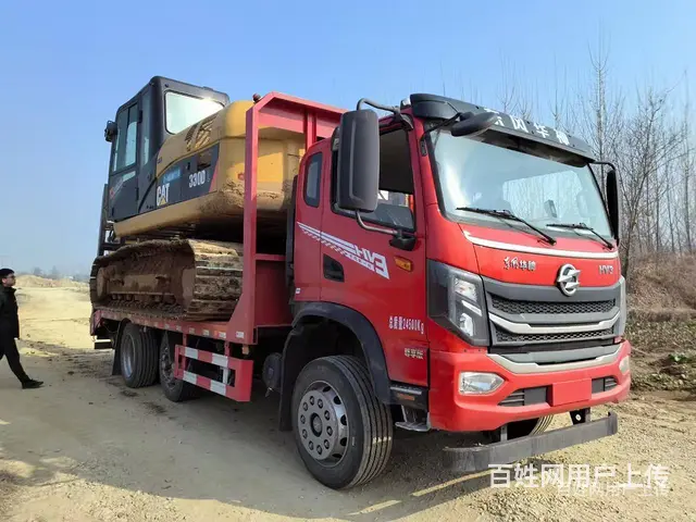 淮南东风华神前二后六平板车 跑高速专用17吨不超挖机拖车 - 图片 9
