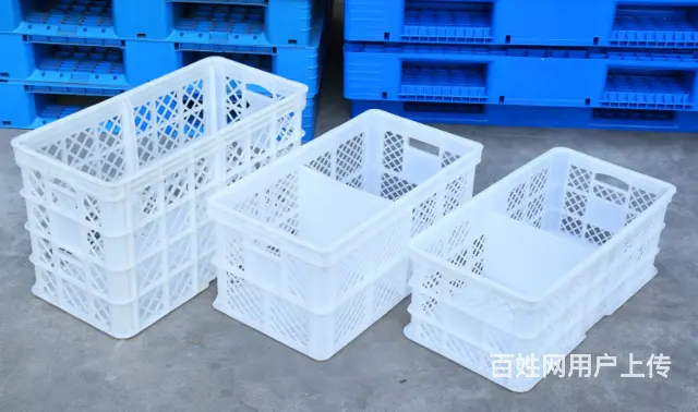 塑料冷藏箱塑料整理箱收纳箱周转筐折叠筐错位箱鸡蛋筐 - 图片 9