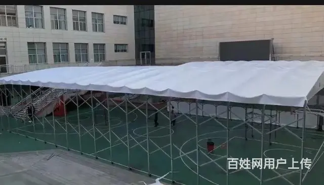 推拉雨棚大型户外仓库活动伸缩帐篷大排档汽车棚 - 图片 3