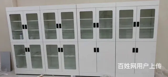 实验室带玻璃孔器皿柜台 酸碱柜药品柜防腐蚀储存柜 - 图片 8