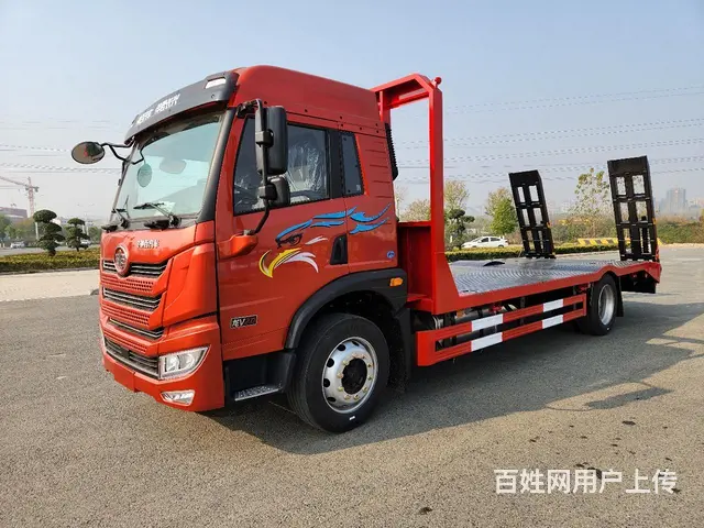 长沙解放龙V6米8下沉式挖机拖板车离地97公分 - 图片 11