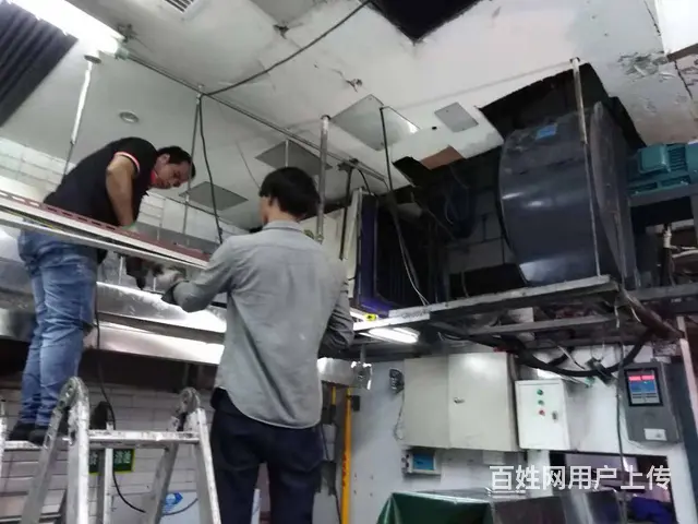 白云区排油烟系统油烟管道制作饭店厨房抽油烟机维修 - 图片 2