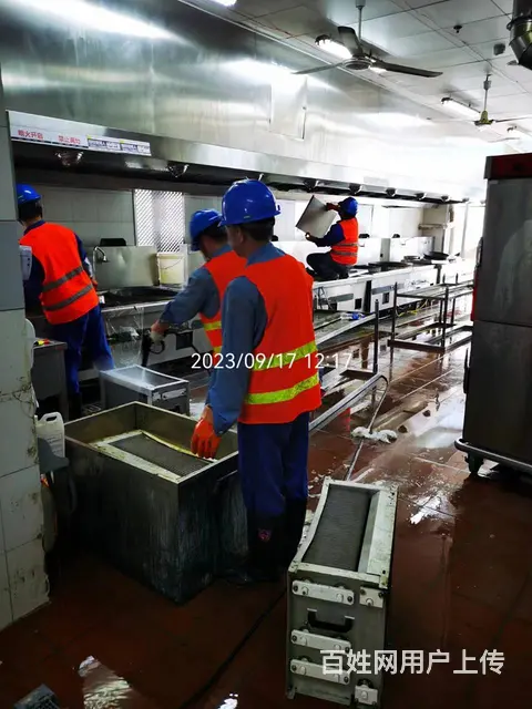 昆山张浦单位酒店学校厨房油烟净化器管道风机清洗 - 图片 6