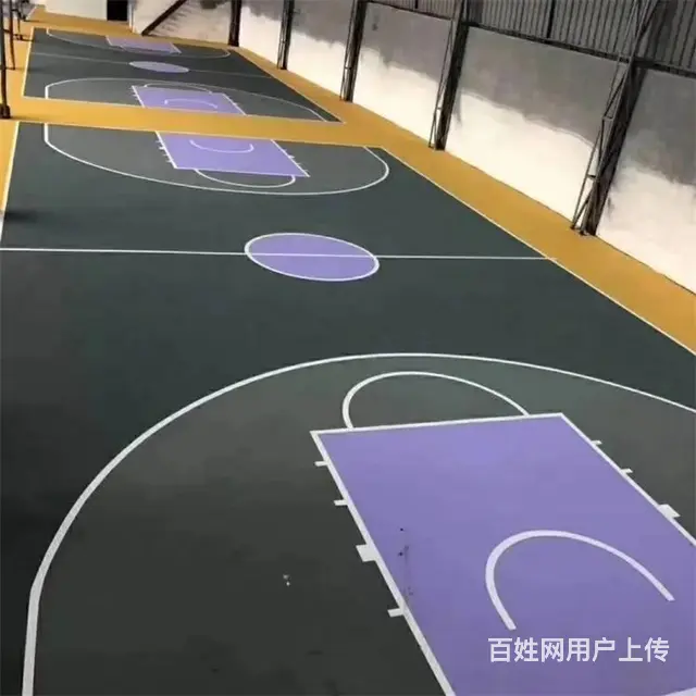 球场弹性地面施工 泰安财通地坪公司 - 图片 2