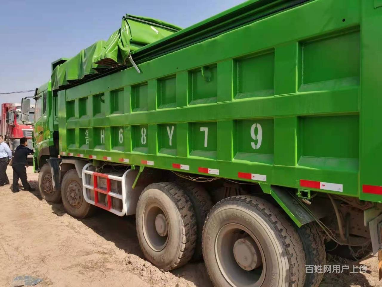 出售两台二手斯太尔自卸车 7.2米大箱 前四后八