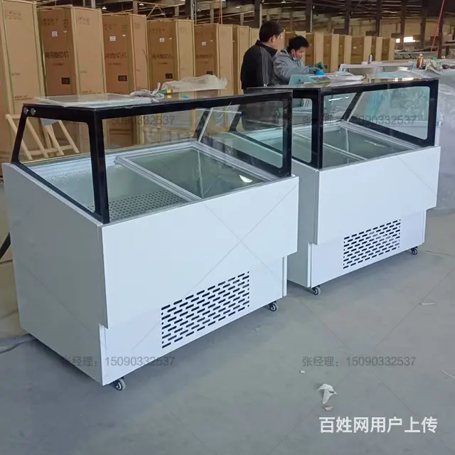 三轮车用摆摊冰柜冰淇淋柜速冻柜工厂 - 图片 1