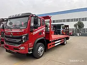 临汾新款东风华神平板车 运135/155挖机平板拖车厂家直销