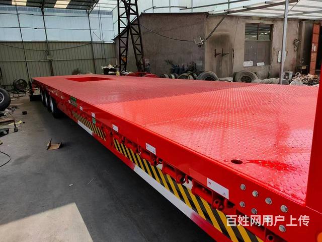 厂家直销17.5✘3米大板车，全新富华车桥，可标箱的图片