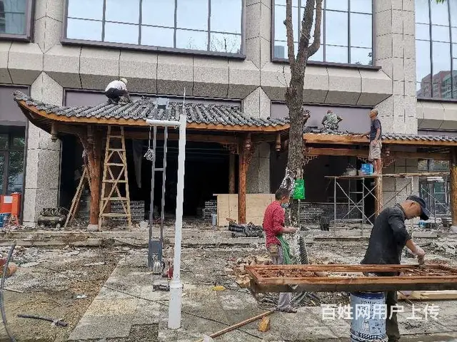 四川南充中式木门实木雕花木窗中式花格 - 图片 2