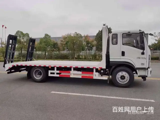 陕汽拉120挖机平板拖车平板运输车 上户无忧 - 图片 1