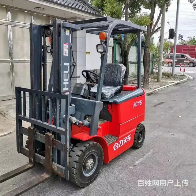 1吨2吨3吨仓储货架堆高电动叉车举高7米8米二手叉 - 图片 2