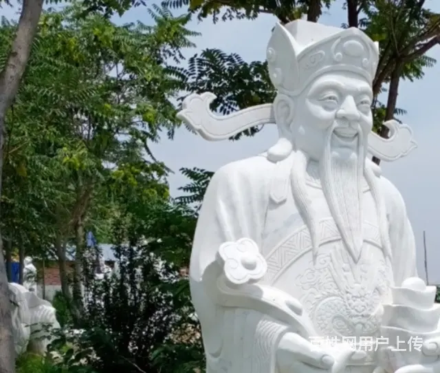 财神爷雕塑#民间传说中代表好运的人物 - 图片 1